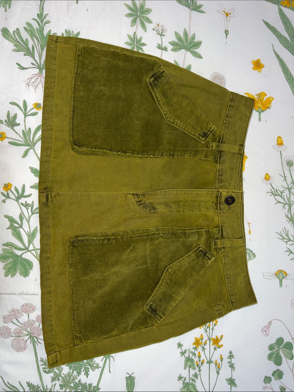 Forever 21 Olive Green Mini Skirt